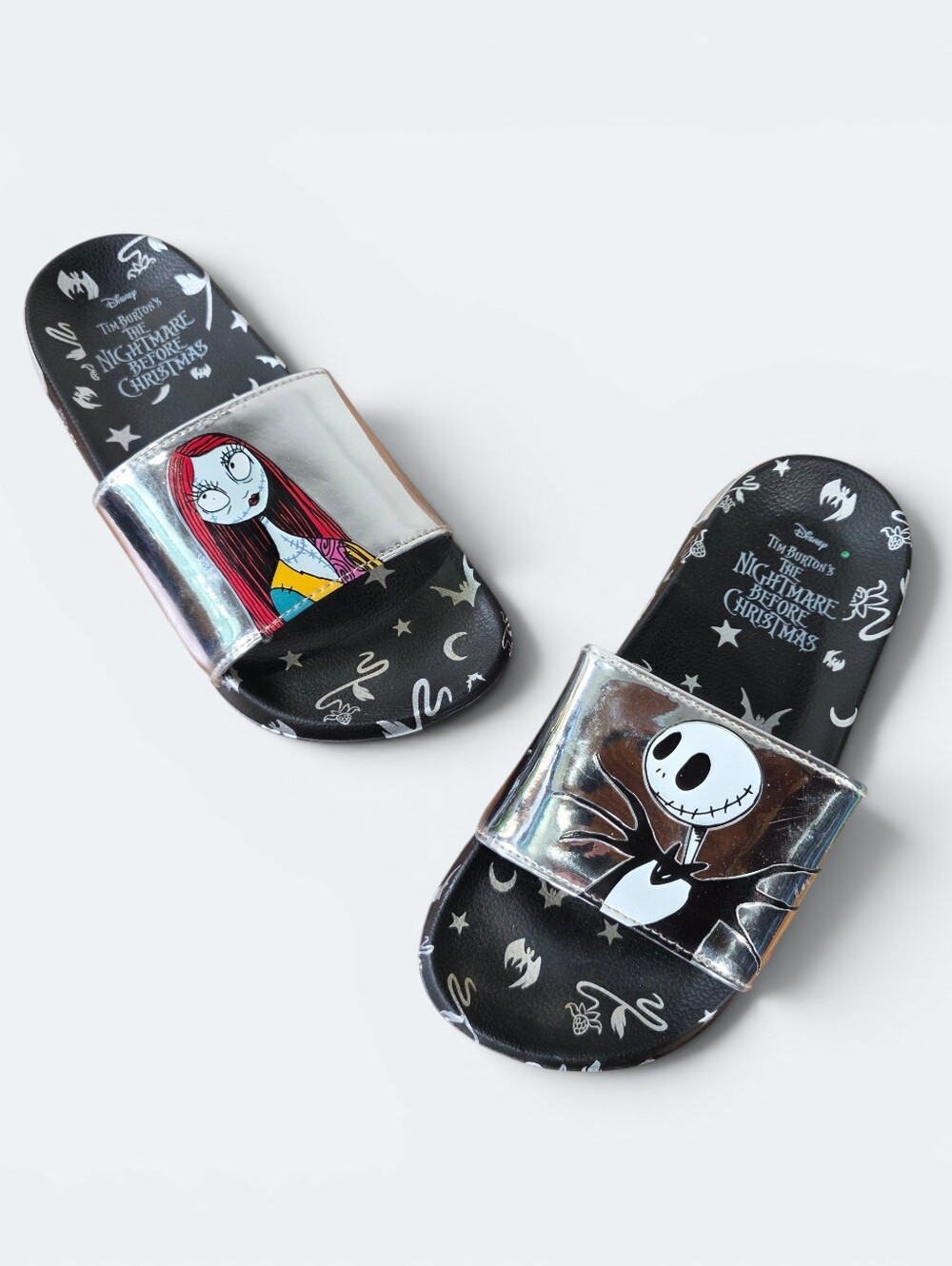 Disney Nightmare Before Christmas Slide Sandals Women's Size 8 Jack Ground Up